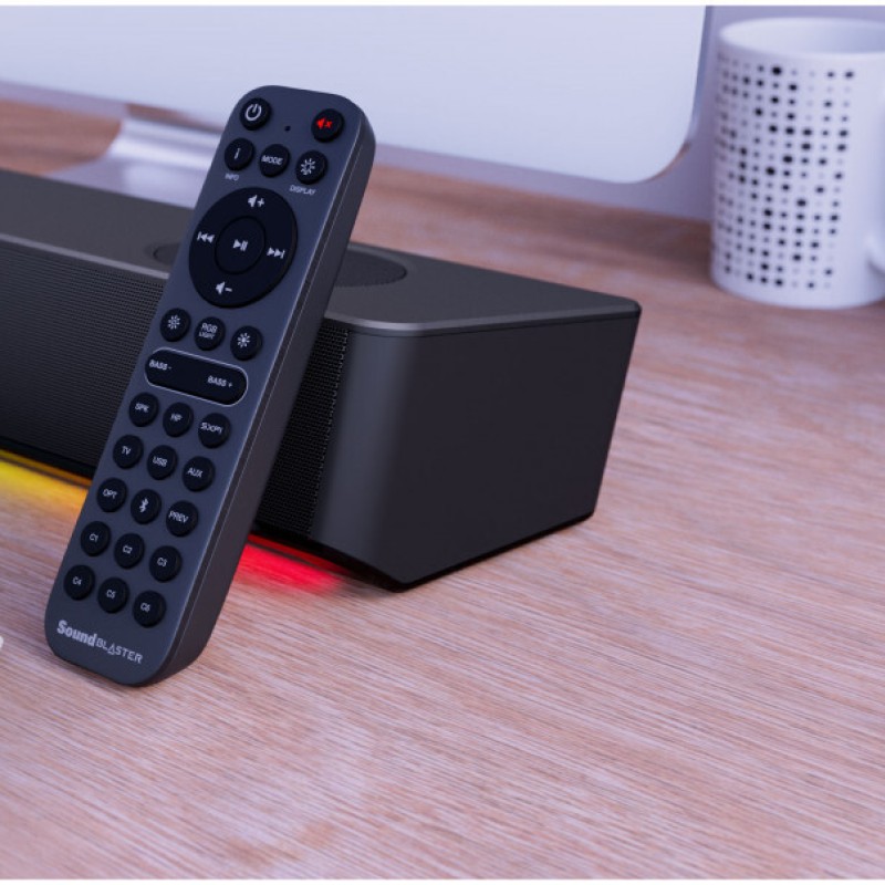 Creative Sound Blaster Katana SE Soundbar 2.1 Bluetooth και HDMI 90W με Τηλεχειριστήριο Μαύρο