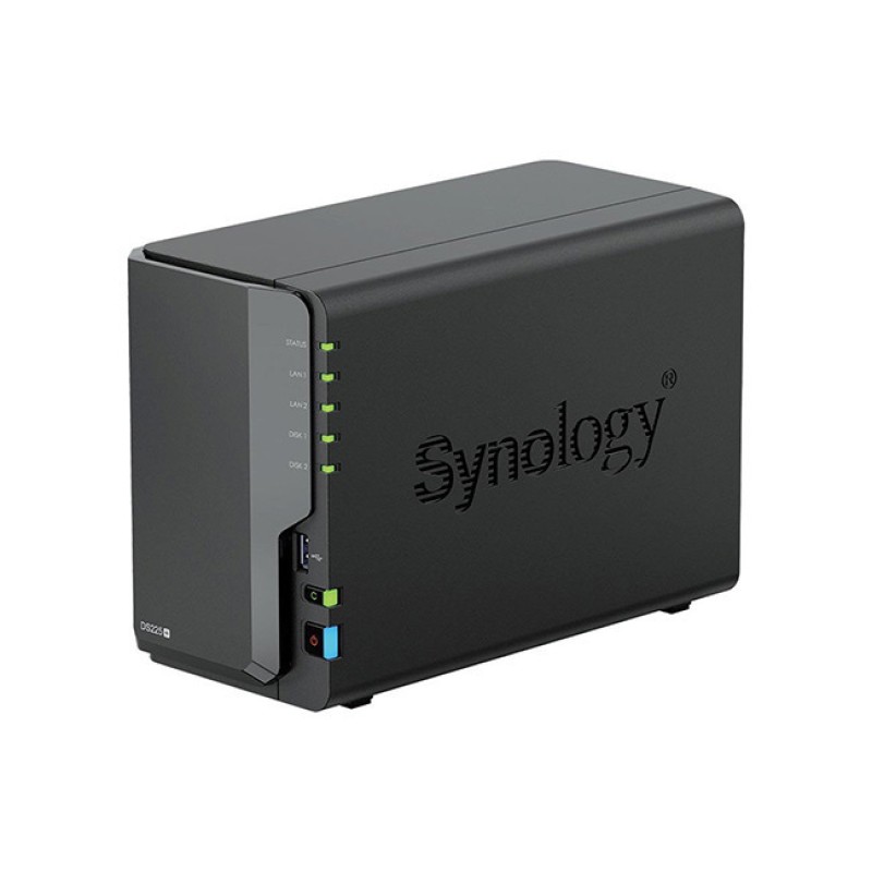 Synology DiskStation DS225+ NAS Tower με 2 θέσεις για HDD/SSD και 2 θύρες Ethernet