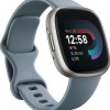 Fitbit Versa 4 Aluminium 41mm Αδιάβροχο Smartwatch με Παλμογράφο (Blue/Platinum)