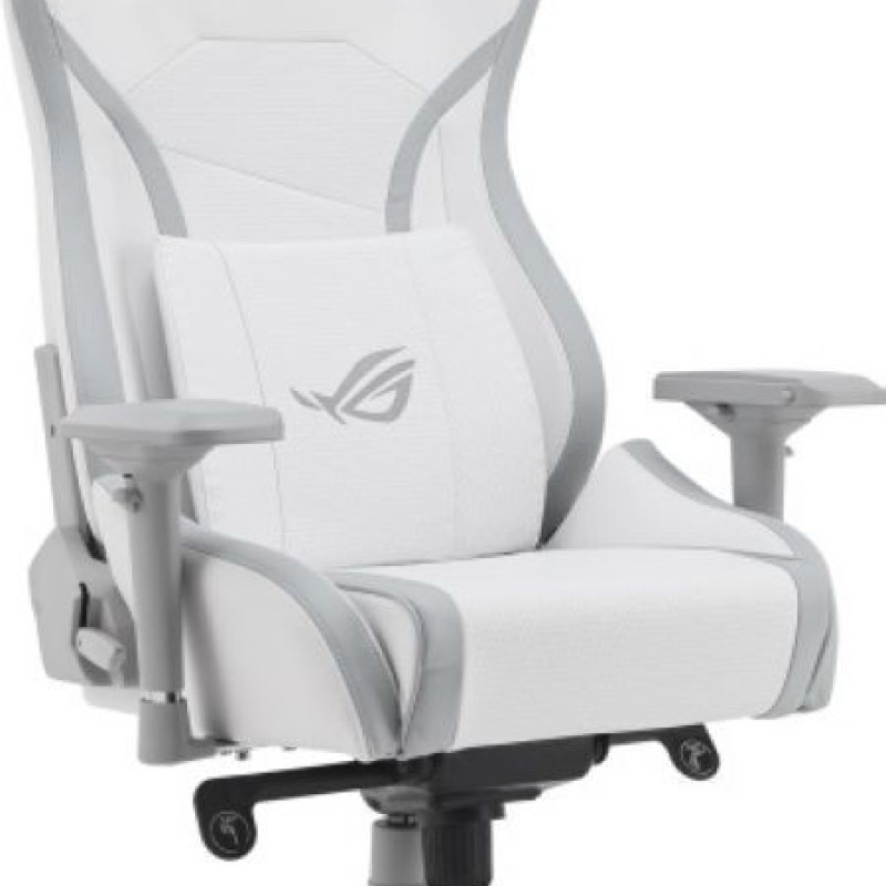 Asus ROG CHARIOT CORE WH GH Wireless Καρέκλα Gaming Δερματίνης με Ρυθμιζόμενα Μπράτσα Λευκή
