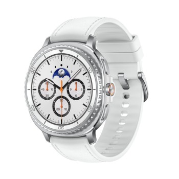 Samsung Galaxy Watch8 Classic LTE Stainless Steel 46mm Αδιάβροχο με eSIM και Παλμογράφο (Λευκό)