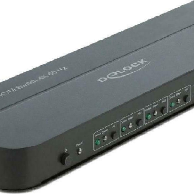 DeLock KVM Switch 4K 60 Hz with USB 3.0 and Audio