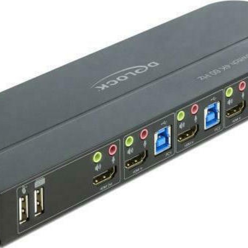 DeLock KVM Switch 4K 60 Hz with USB 3.0 and Audio