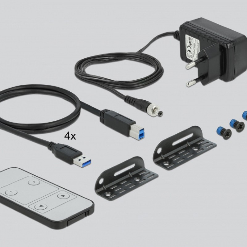 DeLock KVM Switch 4K 60 Hz with USB 3.0 and Audio