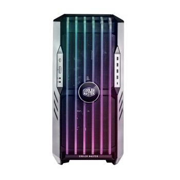 CoolerMaster HAF700 EVO Gaming Full Tower Κουτί Υπολογιστή με Πλαϊνό Παράθυρο και RGB Φωτισμό Titanium Grey