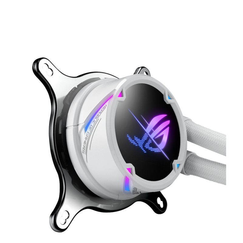 Asus ROG STRIX LC II 240 ARGB Υδρόψυξη Επεξεργαστή Διπλού Ανεμιστήρα 120mm για Socket AM4/1700/1200/115x Λευκή