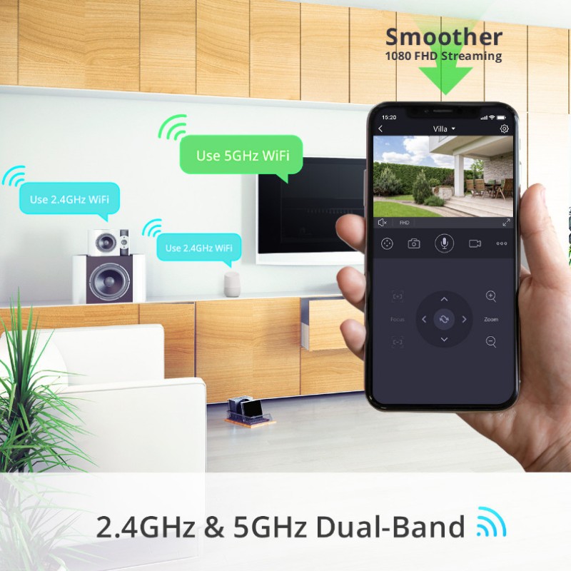 Foscam SD2X IP Κάμερα Παρακολούθησης Wi-Fi Full HD 1080p Αδιάβροχη με Αμφίδρομη Επικοινωνία και Φακό 3.6mm