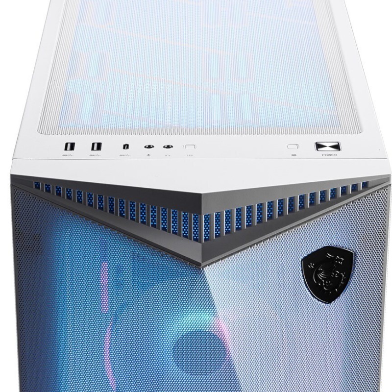 MSI MPG GUNGNIR 300R AIRFLOW Gaming Midi Tower Κουτί Υπολογιστή με Πλαϊνό Παράθυρο και RGB Φωτισμό Λευκό