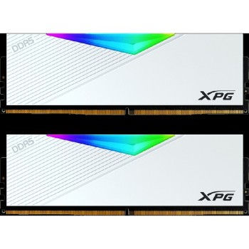 Adata XPG Lancer White DDR5 64GB RAM με 2x32GB Modules και Ταχύτητα 6000 για Desktop AX5U6000C3032G-DCLARWH