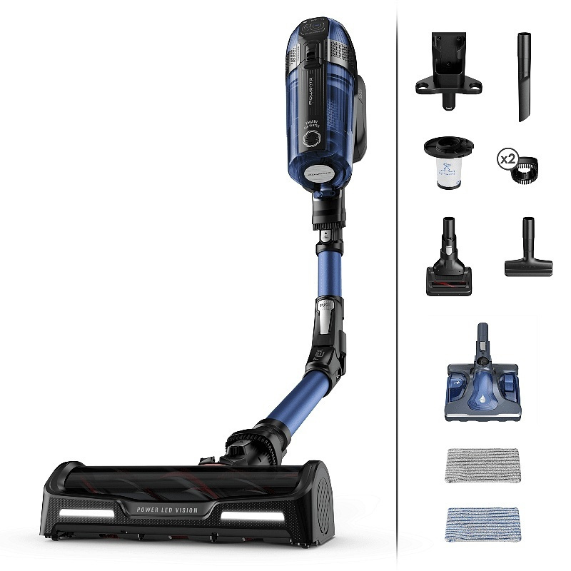 Rowenta X-force Flex 12.60 Aqua Επαναφορτιζόμενη Σκούπα Stick 25.2V Μπλε