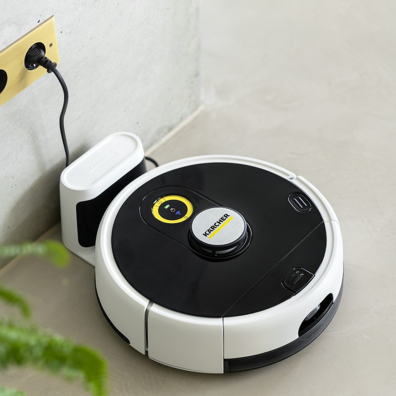 Karcher RCF 3 Σκούπα Ρομπότ για Σκούπισμα & Σφουγγάρισμα με Χαρτογράφηση και Wi-Fi Λευκή