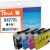 Peach Συμβατό Μελάνι Εκτυπωτή InkJet Brother 13769642 Μαύρο 4τμχ PI500-401