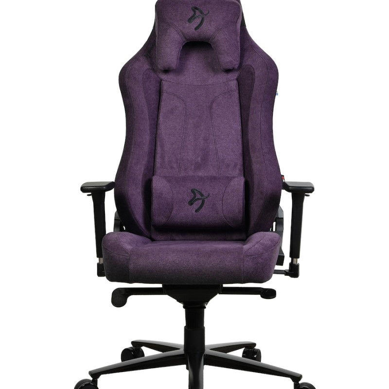 Arozzi Vernazza Soft Fabric Υφασμάτινη Καρέκλα Gaming με Ρυθμιζόμενα Μπράτσα Purple