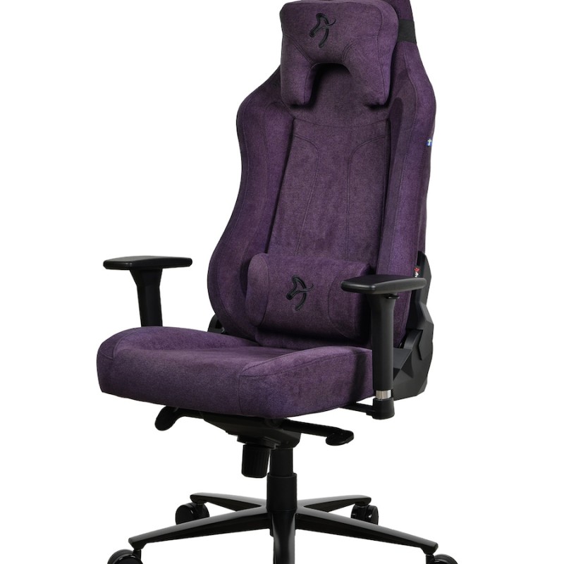 Arozzi Vernazza Soft Fabric Υφασμάτινη Καρέκλα Gaming με Ρυθμιζόμενα Μπράτσα Purple