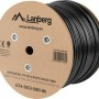 Lanberg F/FTP Cat.6 Καλώδιο Δικτύου Ethernet εξωτερικού χώρου χωρίς ακροδέκτες 305m Μαύρο 1τμχ (LCF6-30CU-0305-BK)