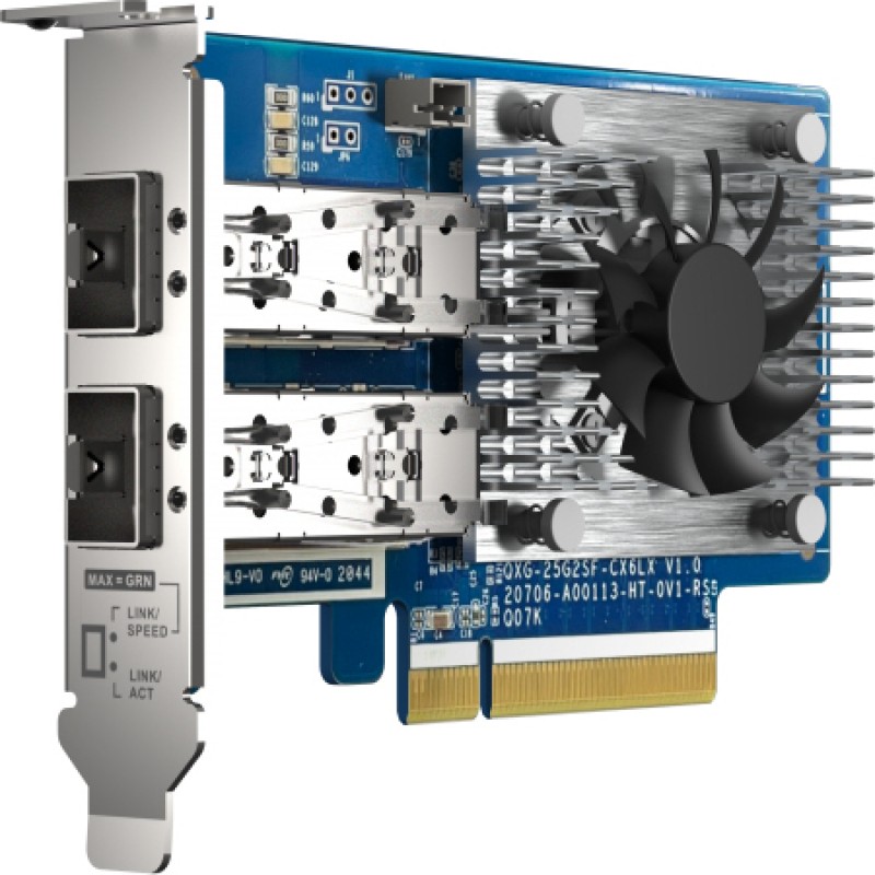 QNap Ενσύρματη Κάρτα Δικτύου Ethernet PCI-e QXG-25G2SF-CX6