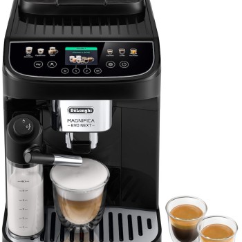 De'Longhi Magnifica Evo Next Αυτόματη Μηχανή Espresso Εντοιχιζόμενη 1450W Πίεσης 15bar για Cappuccino με Μύλο Άλεσης Καφέ