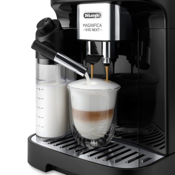 De'Longhi Magnifica Evo Next Αυτόματη Μηχανή Espresso Εντοιχιζόμενη 1450W Πίεσης 15bar για Cappuccino με Μύλο Άλεσης Καφέ