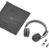 Logitech Zone Wireless 2 Teams Version With Receiver On Ear Multimedia Ακουστικά με μικρόφωνο και σύνδεση Bluetooth / USB-A σε Γκρι χρώμα