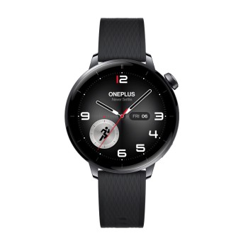 OnePlus Watch 3 43mm Stainless Steel 43mm Αδιάβροχο με Παλμογράφο (Black Steel)