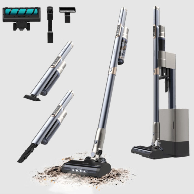 Cecotec Επαναφορτιζόμενη Σκούπα Stick 16.8V Γκρι