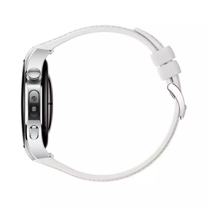 Huawei Watch 5 Stainless Steel 42mm Αδιάβροχο με eSIM και Παλμογράφο (Λευκό)