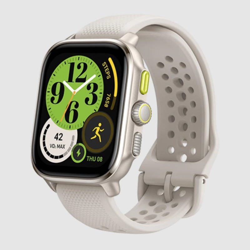 Amazfit Cheetah (Square) 45mm Αδιάβροχο Smartwatch με Παλμογράφο (Winner Champagne)