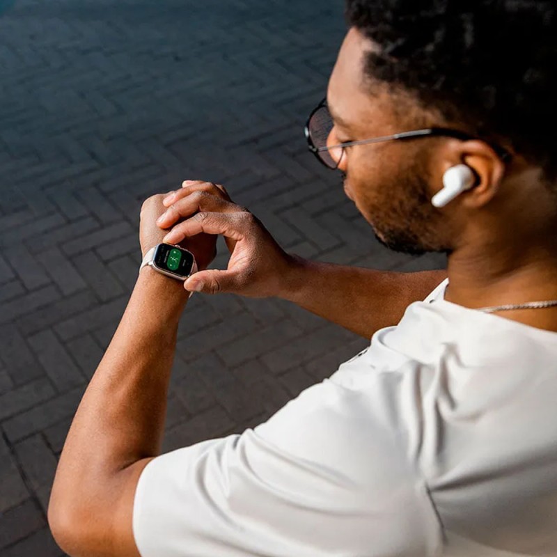 Amazfit Cheetah (Square) 45mm Αδιάβροχο Smartwatch με Παλμογράφο (Winner Champagne)