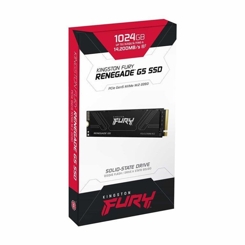 Kingston FURY Renegade G5 SSD 1TB M.2 NVMe PCI Express 5.0 SFYR2S/1T0