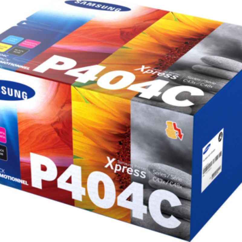 Samsung CLT-P404C Γνήσιο Multipack Toner Laser Εκτυπωτή Κίτρινο/Κυανό/Ματζέντα/Μαύρο 4τμχ (SU365A)