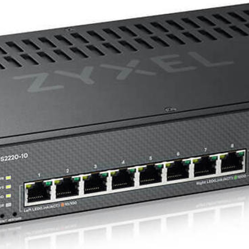 Zyxel GS2220-10 Managed L2 Switch με 8 Θύρες Gigabit (1Gbps) Ethernet και 2 SFP Θύρες