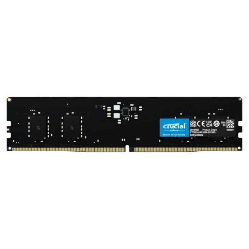 Crucial DDR5 64GB RAM με 2x32GB Modules και Ταχύτητα 4800 για Desktop CT2K32G48C40U5