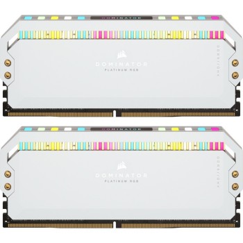 Corsair Dominator Platinum RGB DDR5 32GB RAM με 2x16GB Modules και Ταχύτητα 6200 για Desktop CMT32GX5M2X6200C36W