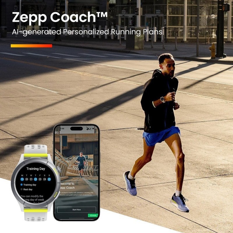 Amazfit Cheetah (Round) 47mm Αδιάβροχο Smartwatch με Παλμογράφο (Speedster Grey)