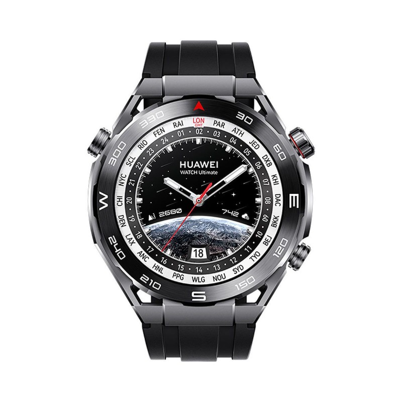 Huawei Watch Ultimate Ceramic 49mm Αδιάβροχο με Παλμογράφο (Μαύρο)
