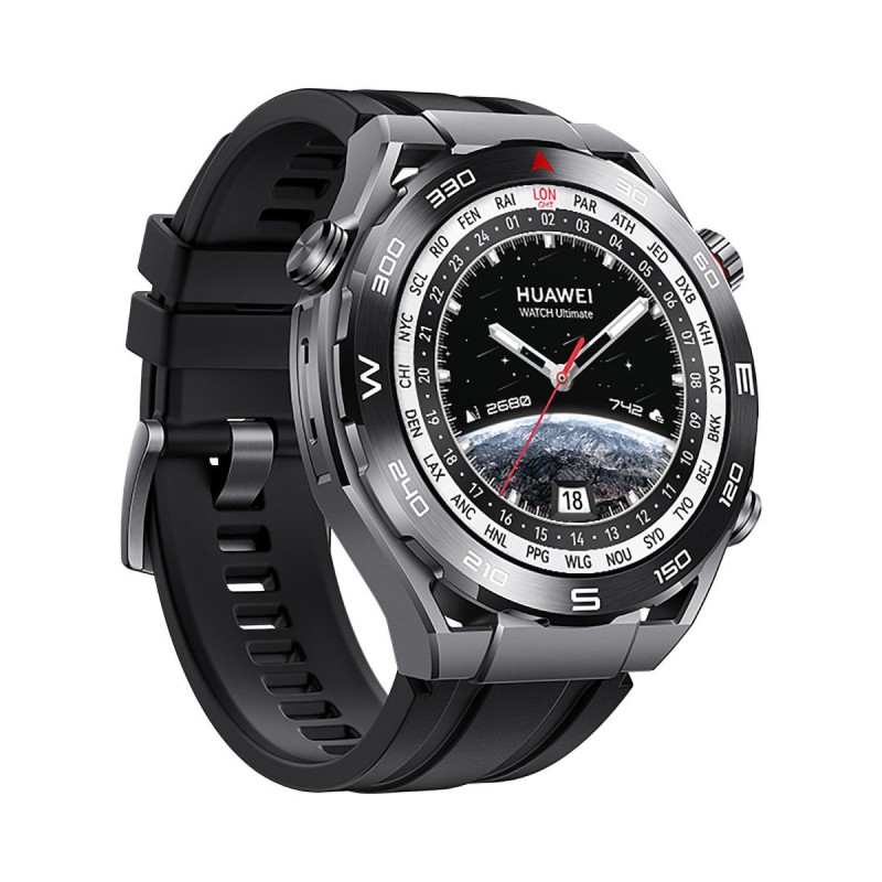 Huawei Watch Ultimate Ceramic 49mm Αδιάβροχο με Παλμογράφο (Μαύρο)