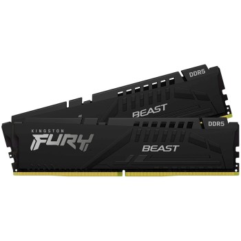 Kingston Fury Beast Black EXPO DDR5 32GB RAM με 2x16GB Modules και Ταχύτητα 6000 για Desktop KF560C36BBE2K2-32