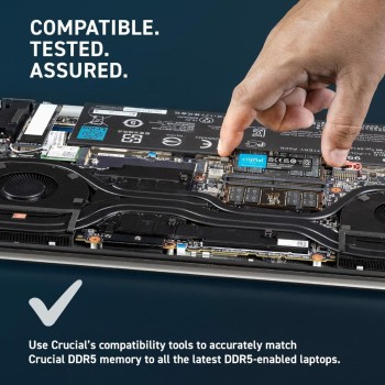Crucial DDR5 96GB RAM με 2x48GB Modules και Ταχύτητα 5600 για Laptop CT2K48G56C46S5