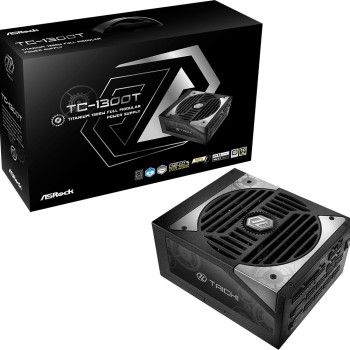 ASRock Taichi TC-1300T 1300W Μαύρο Τροφοδοτικό Υπολογιστή Full Modular 80 Plus Titanium