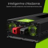 Green Cell Inverter Αυτοκινήτου Καθαρού Ημιτόνου 1500W για Μετατροπή 24V DC σε 230V AC με 1xUSB
