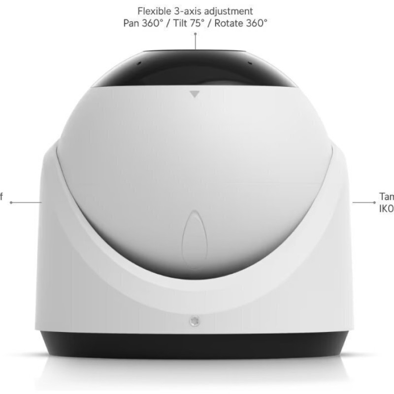 Ubiquiti UVC-G6-TURRET-W Κάμερα Παρακολούθησης 4K Αδιάβροχη με Μικρόφωνο