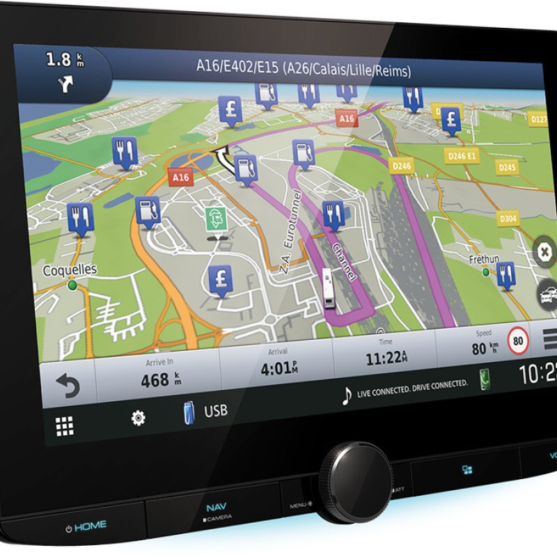 Kenwood Ηχοσύστημα Αυτοκινήτου (Bluetooth/USB/WiFi/GPS/Apple-Carplay/Android-Auto) με Οθόνη Αφής 10.1