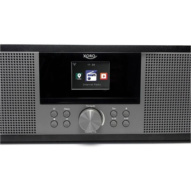Xoro Φορητό Ηχοσύστημα HMT 600 V2 SAT100822 με CD / Ραδιόφωνο σε Μαύρο Χρώμα