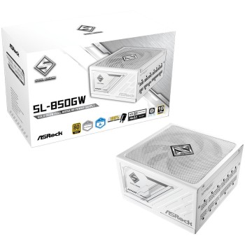 ASRock Steel Legend SL-850GW 850W Λευκό Τροφοδοτικό Υπολογιστή Full Modular 80 Plus Gold