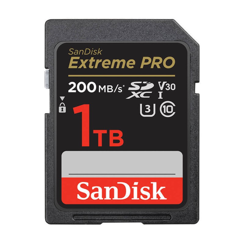 Sandisk Extreme Pro SDXC 1TB Class 10 U3 V30 UHS-I 200MB/s