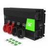 Green Cell Pure Sine Inverter Αυτοκινήτου Καθαρού Ημιτόνου 3000W για Μετατροπή 24V DC σε 230V AC με 1xUSB