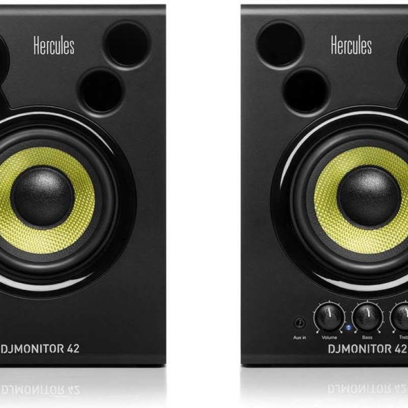 Hercules Monitor 42 Αυτοενισχυόμενα Ηχεία Studio Monitor 2 Δρόμων 40W (Ζεύγος) Μαύρο