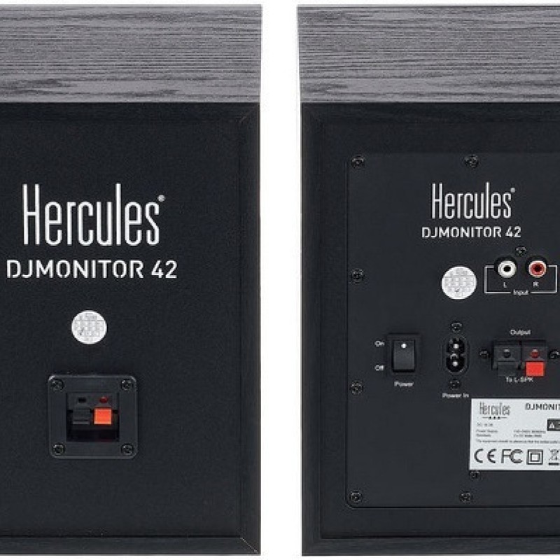 Hercules Monitor 42 Αυτοενισχυόμενα Ηχεία Studio Monitor 2 Δρόμων 40W (Ζεύγος) Μαύρο