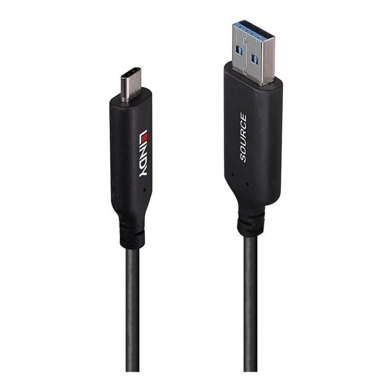 Lindy USB 3.2 Cable USB-C male - USB-C Μαύρο 10m 43395
