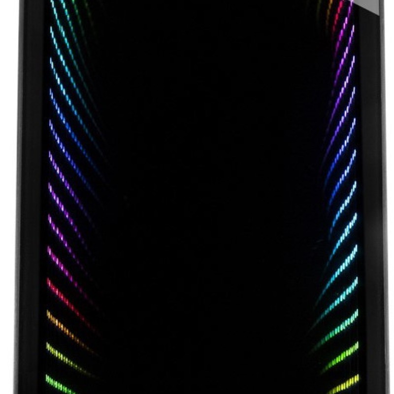 Inter-Tech X-908 Infini2 Gaming Midi Tower Κουτί Υπολογιστή με Πλαϊνό Παράθυρο και RGB Φωτισμό Μαύρο